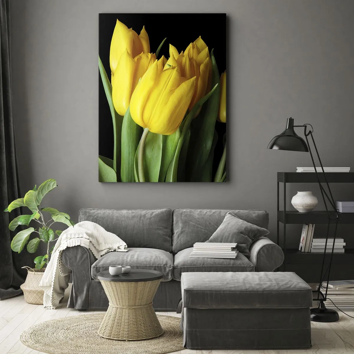 Lærredstryk - Billede på lærred - Opstå fra den rene sol - 50x70 cm