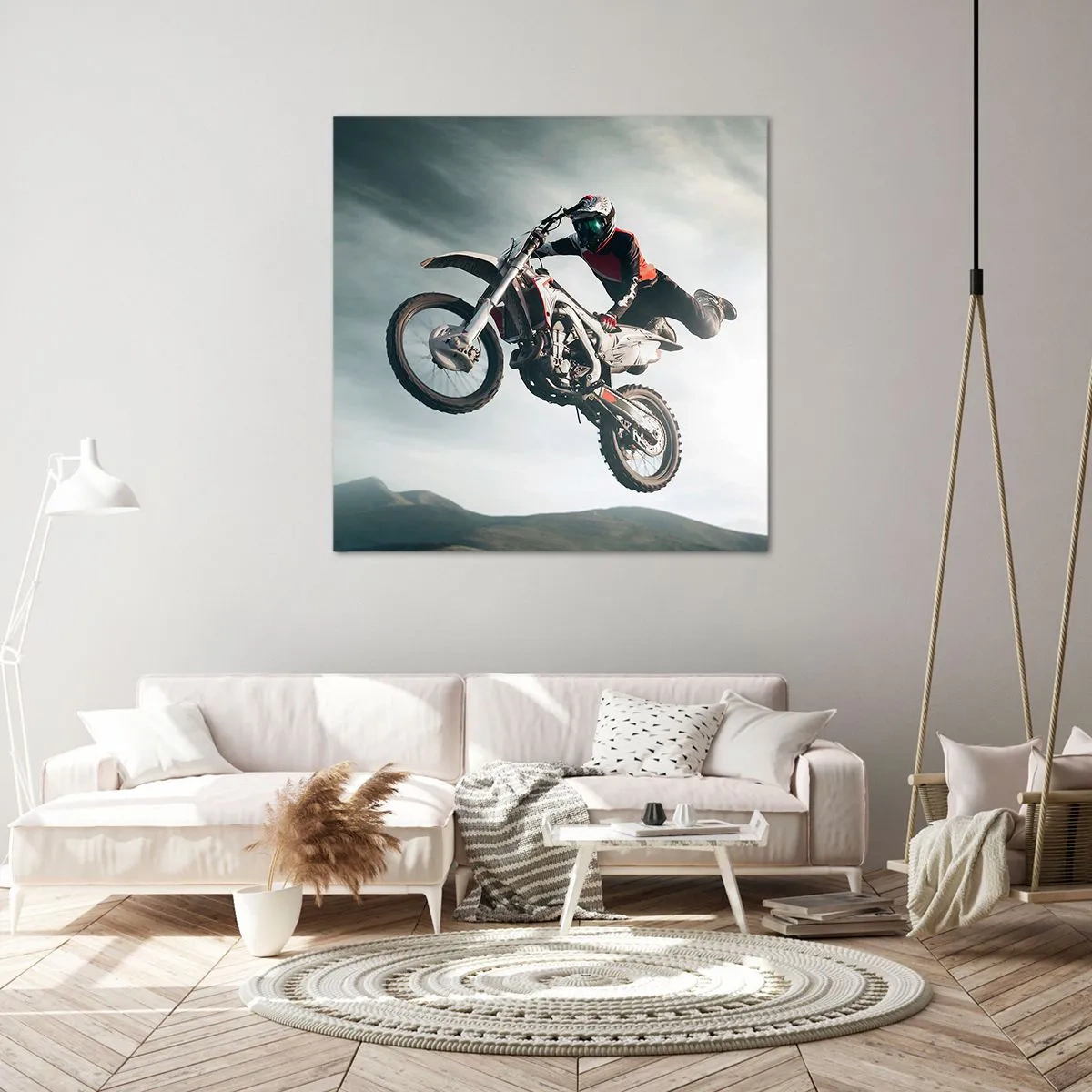 Lærredstryk - Billede på lærred - Ingen sjov uden risiko - 70x70 cm