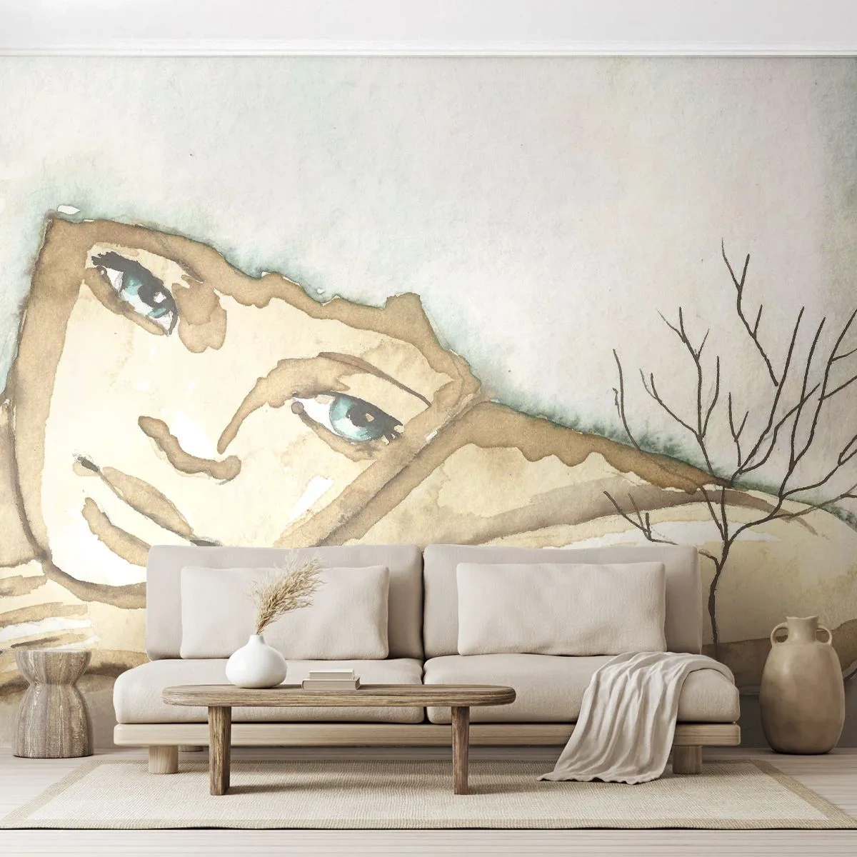 Fototapet Premium Canvas - Poesiens træ vokser ud af stilheden - Eventyr, Abstraktion, For børn - 350x256 cm