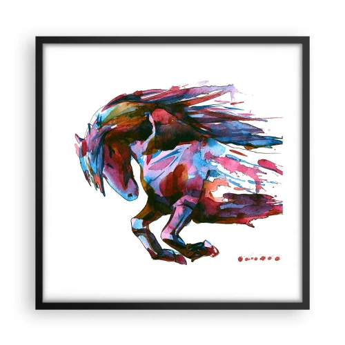 Plakat i sort ramme - I henrykkelse - 50x50 cm