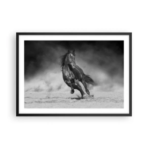 Plakat i sort ramme - Værdig til emiren selv - 70x50 cm