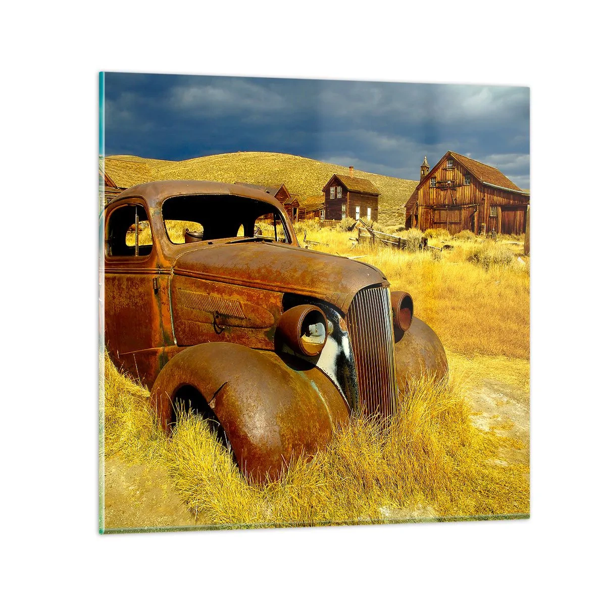 Billede på glas - Et velfortjent hvil - 40x40 cm
