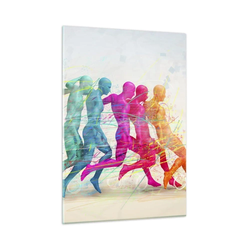 Billede på glas - Harmoni i bevægelse - 50x70 cm