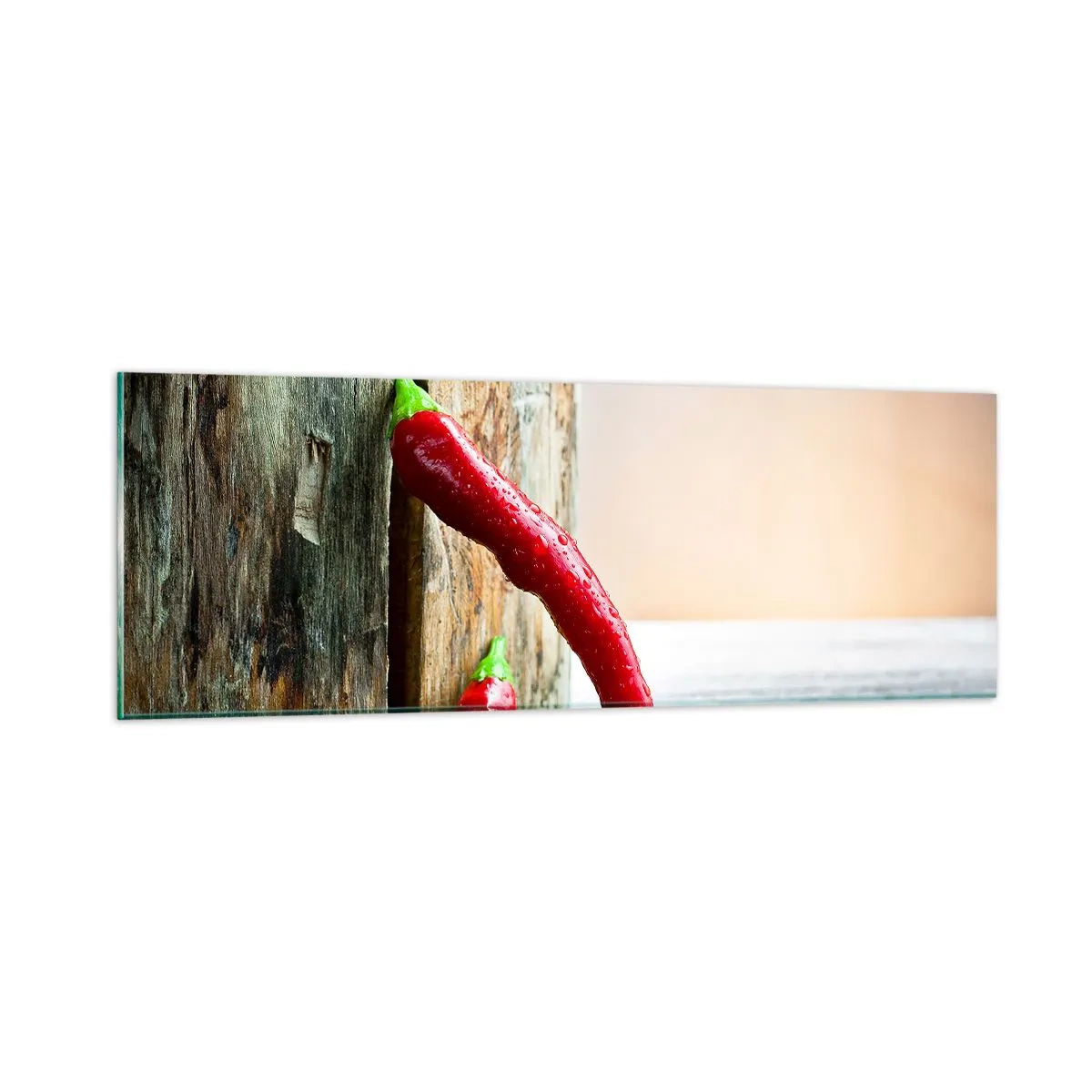 Billede på glas - Red hot chili peppers - 90x30 cm