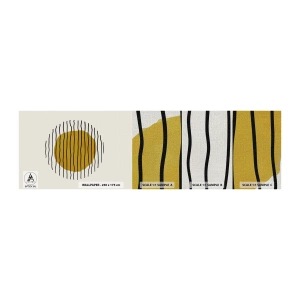 Prøve Fototapet Premium Canvas - Abstraktion, der skælver af varme - Abstraktion, Stykke, Minimalisme - 100x30 cm