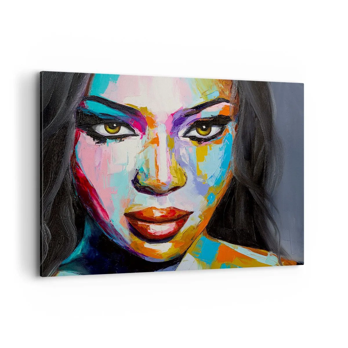 Lærredstryk - Billede på lærred - Du kan ikke tage dine øjne fra - 120x80 cm