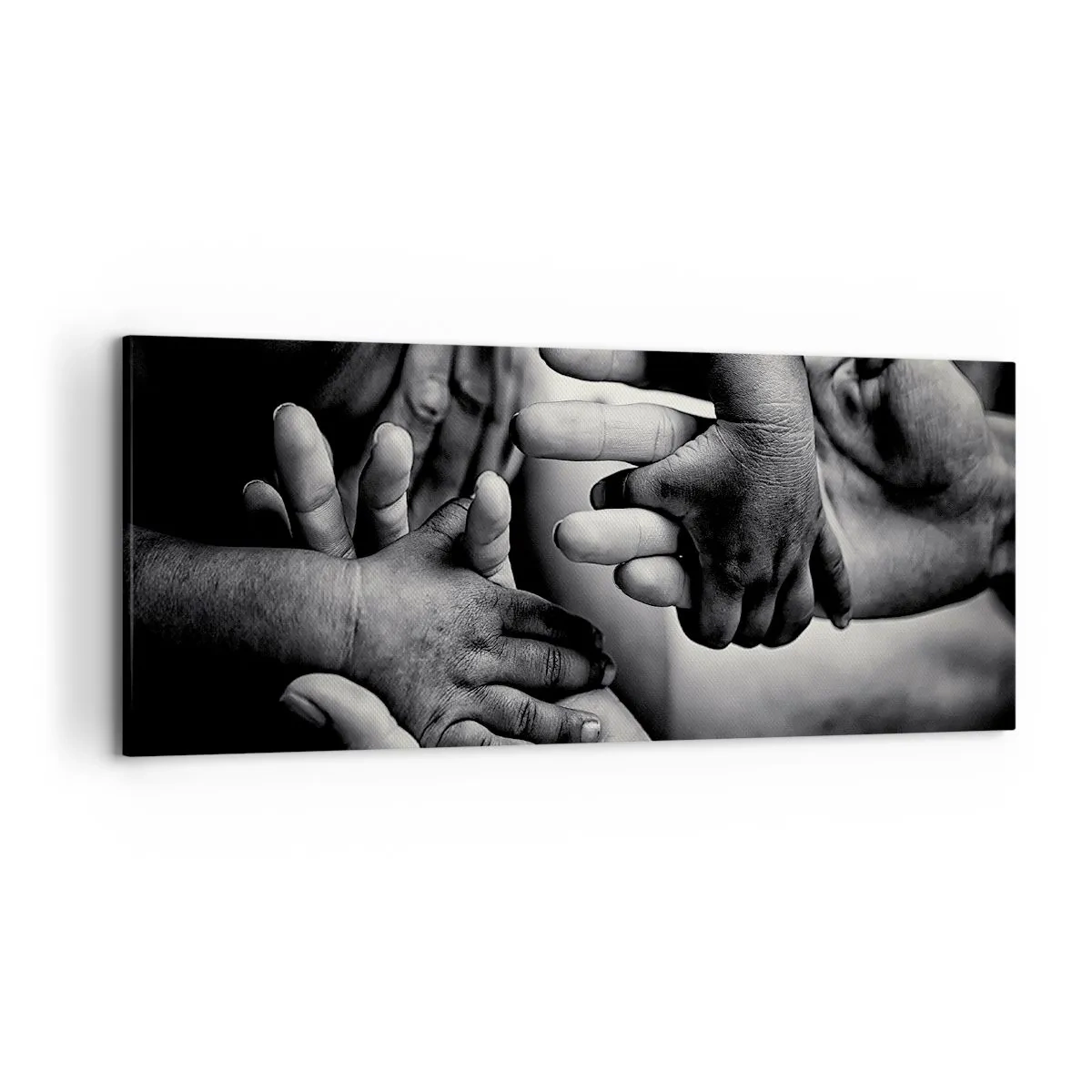 Lærredstryk - Billede på lærred - At være menneske - 120x50 cm