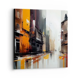 Lærredstryk - Billede på lærred - Regnfuld dag - 30x30 cm