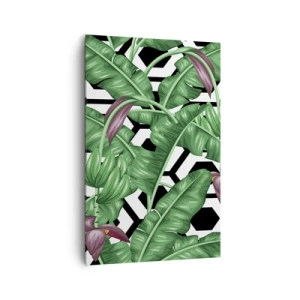 Lærredstryk - Billede på lærred - Symmetrisk komposition fra naturen - 80x120 cm