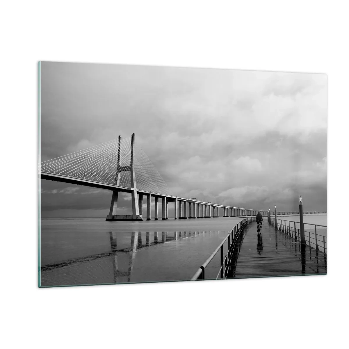 Billede på glas - Til hver, hvad han fortjener - 120x80 cm
