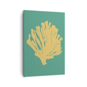 Lærredstryk - Billede på lærred - En busk af undervandsskov - 70x100 cm