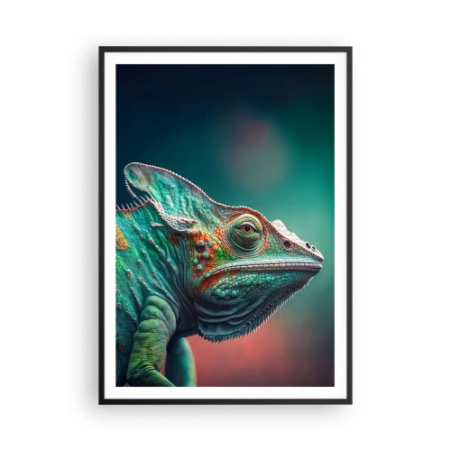 Plakat i sort ramme - Kan du se mig? Ikke godt... - 70x100 cm