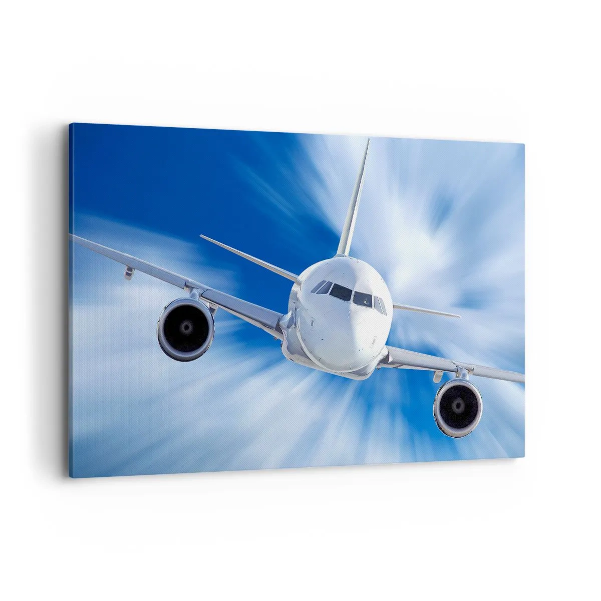 Lærredstryk - Billede på lærred - Hurtigere end vinden på himlen - 120x80 cm