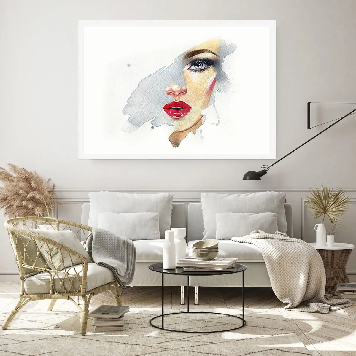 Plakat - Refleksion i en vanddråbe - 40x30 cm