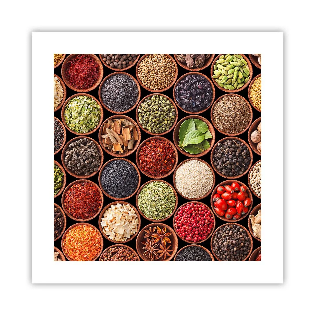 Plakat - Alle verdens smage - 40x40 cm