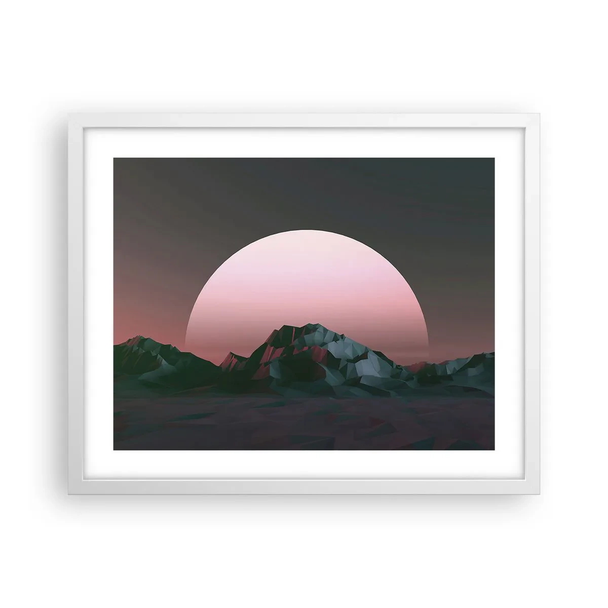 Plakat i hvid ramme - I en nabogalakse - 50x40 cm