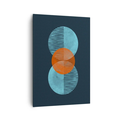 Lærredstryk - Billede på lærred - Symmetrisk sammensætning - 70x100 cm