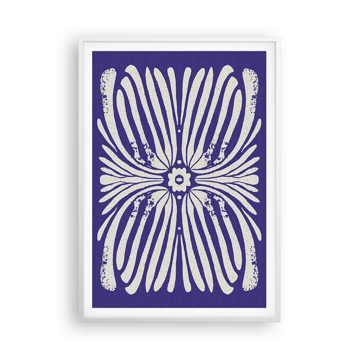 Plakat i hvid ramme - Etniske inspirationer - 70x100 cm