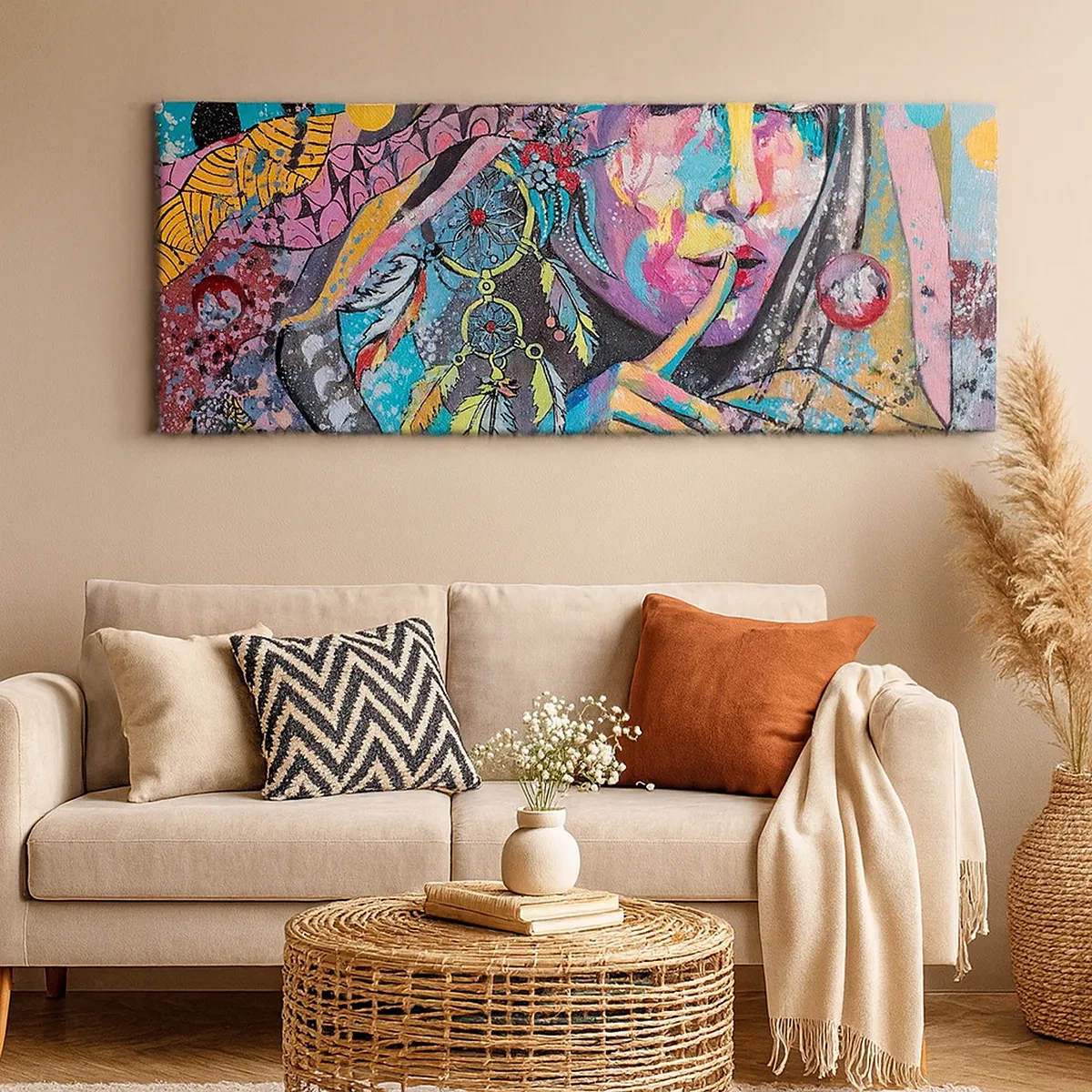 Lærredstryk - Billede på lærred - Vær tavs, indtil du forstår - 30x30 cm