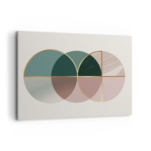 Lærredstryk - Billede på lærred - Hjul for hjul… - 100x70 cm