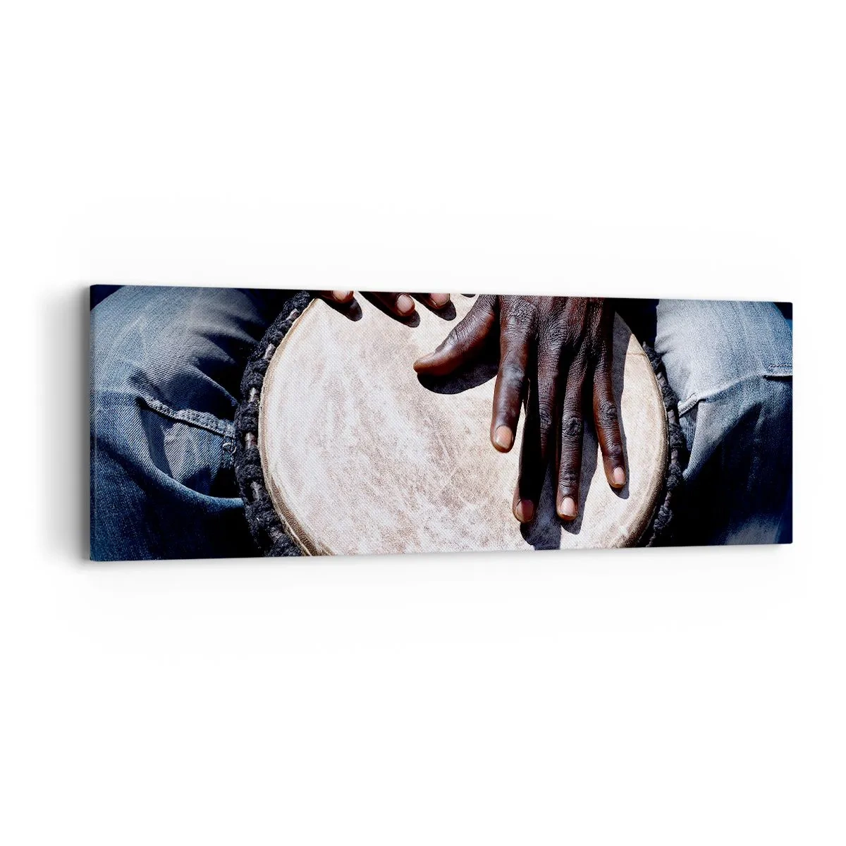 Lærredstryk - Billede på lærred - Lev i takt med din rytme - 90x30 cm