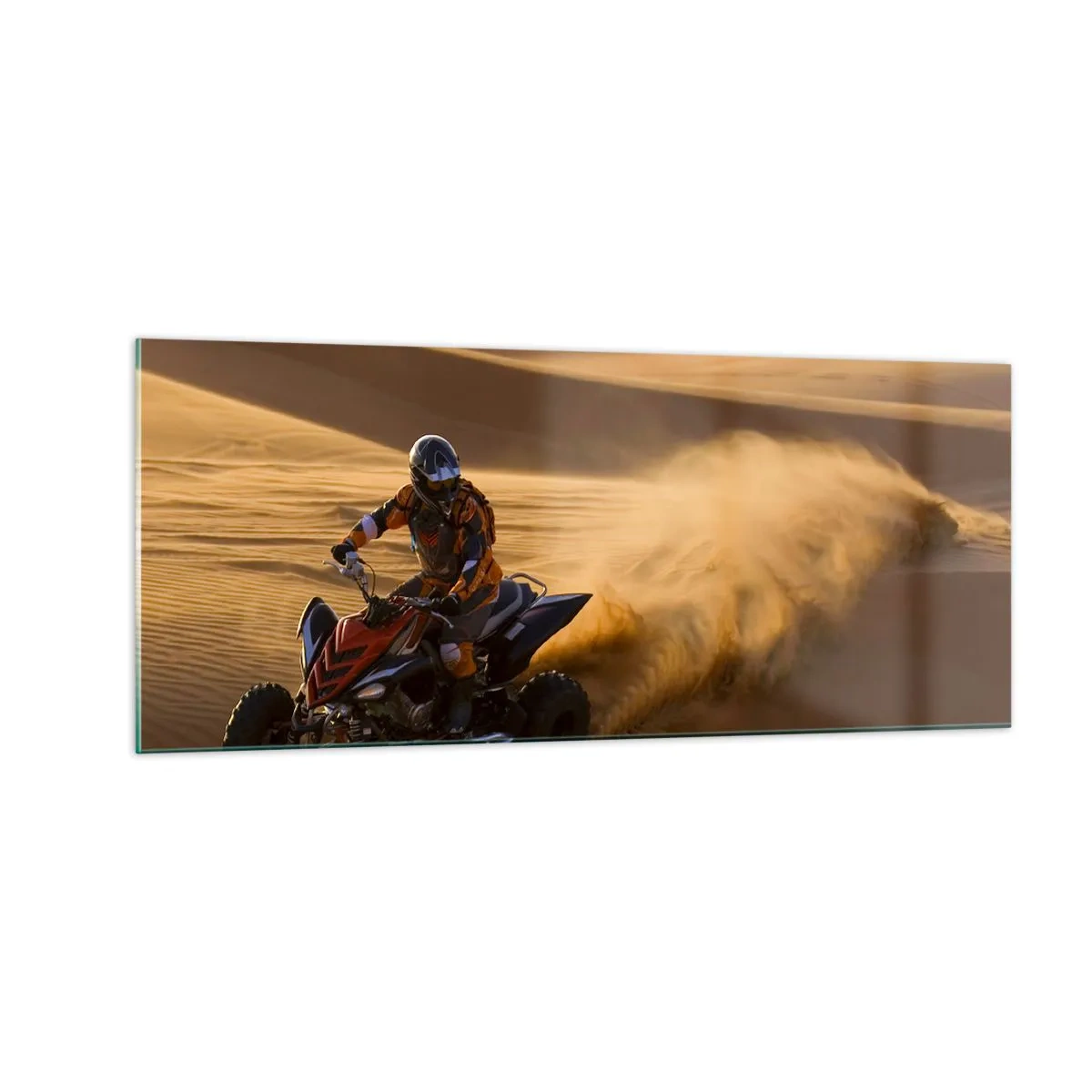 Billede på glas - På bølger af sand - 100x40 cm