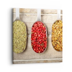 Lærredstryk - Billede på lærred - Magi i køkkenet - 30x30 cm