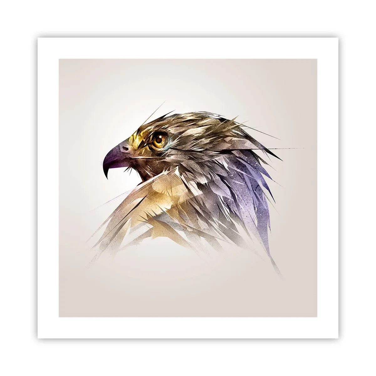 Plakat - Portræt af en kriger - 50x50 cm