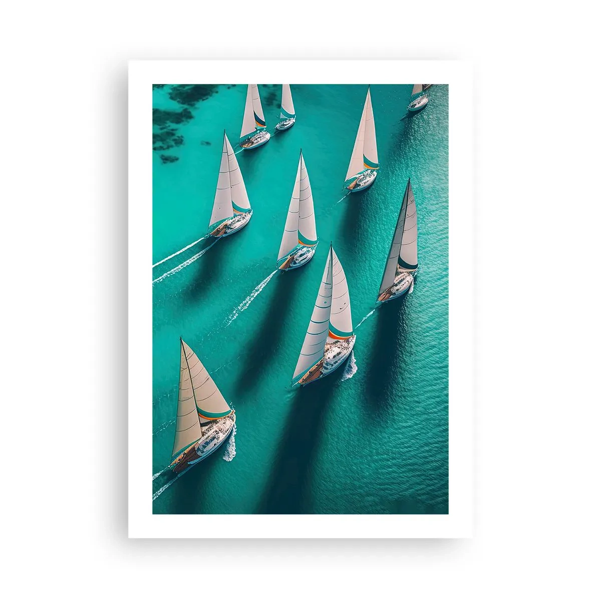 Plakat - Konkurrerer med vinden - 50x70 cm