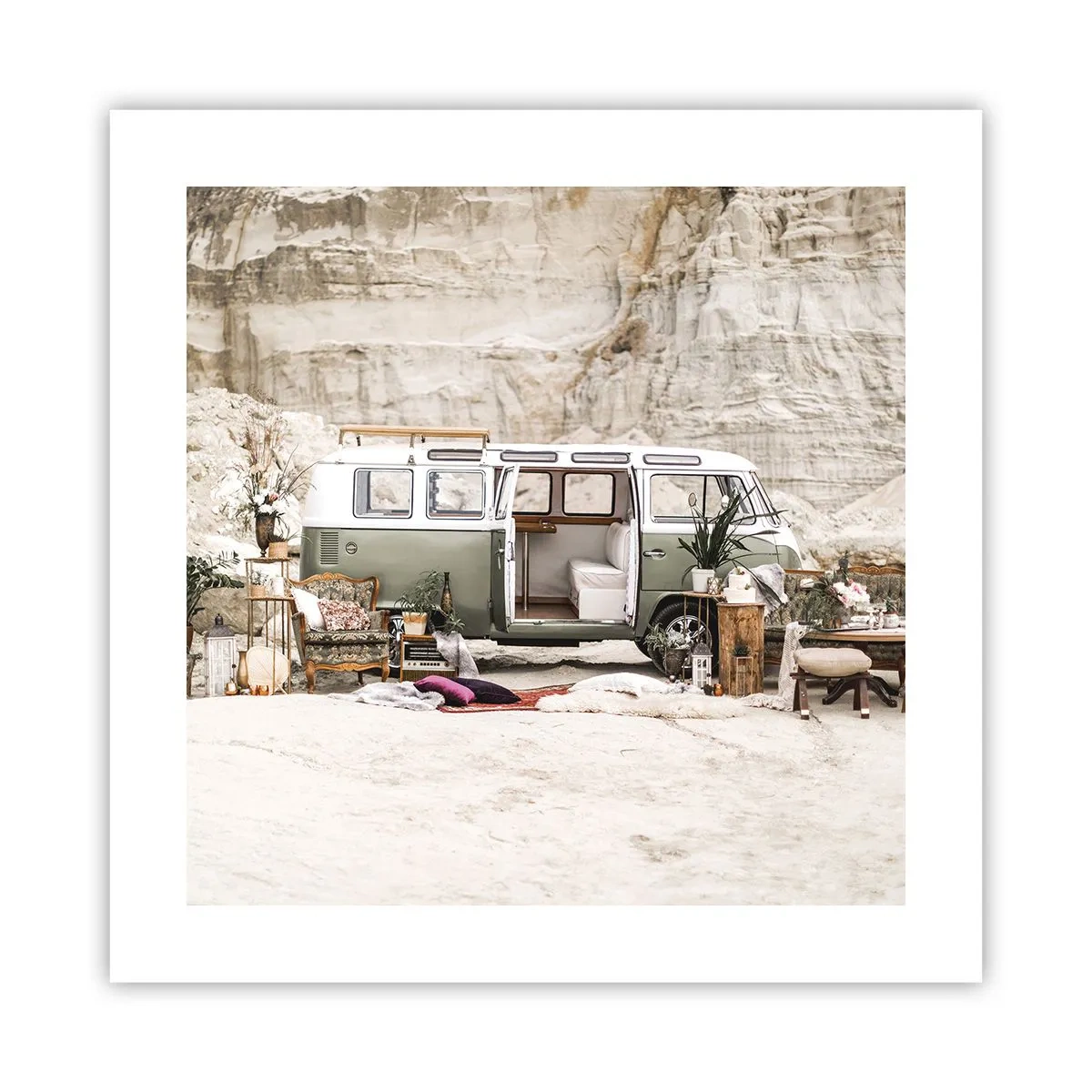 Plakat - Tid til at starte rejsen - 40x40 cm