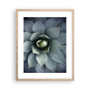 Plakat i ramme af lyst egetræ - Lokkemad og advarsler - 40x50 cm