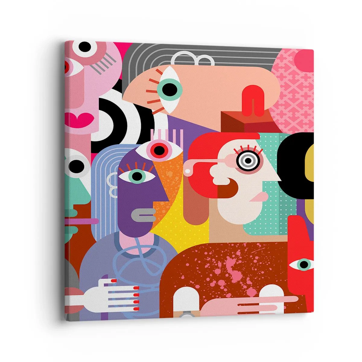 Lærredstryk - Billede på lærred - Vi fra hr. Picasso - 40x40 cm