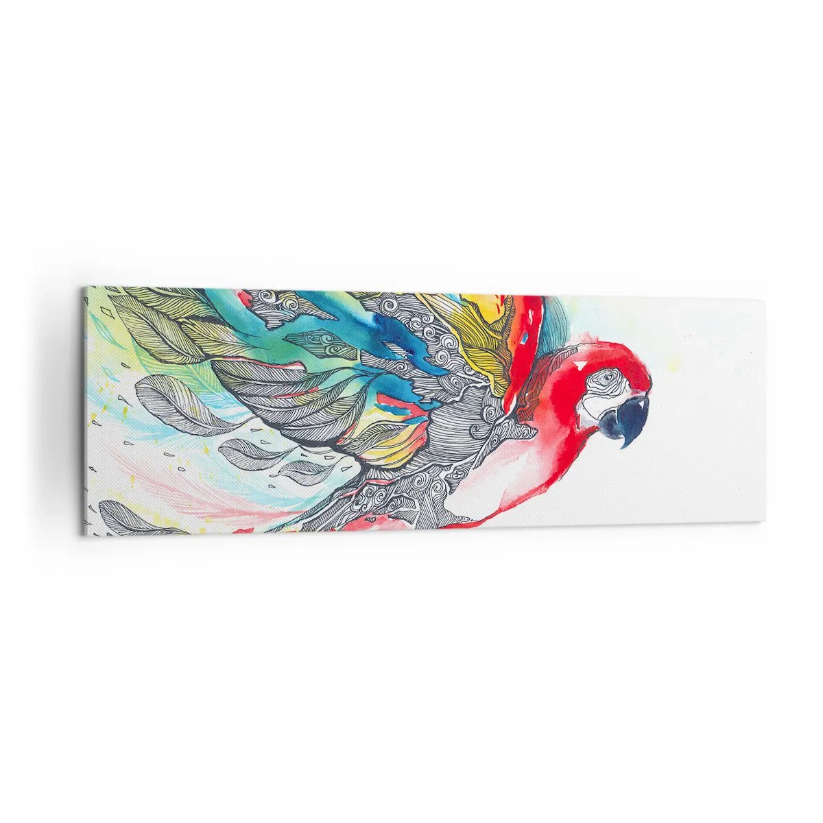 Lærredstryk - Billede på lærred - Lev farverigt - 160x50 cm