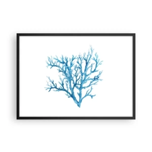 Plakat i sort ramme - Marint filigran - 70x50 cm