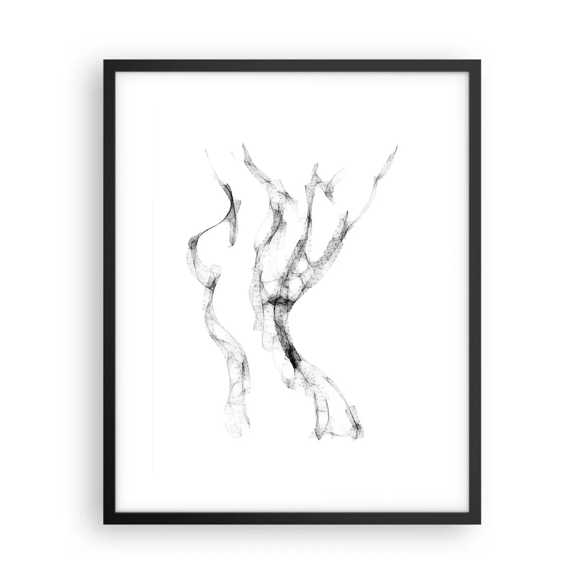 Plakat i sort ramme - Smuk og stærk - 40x50 cm