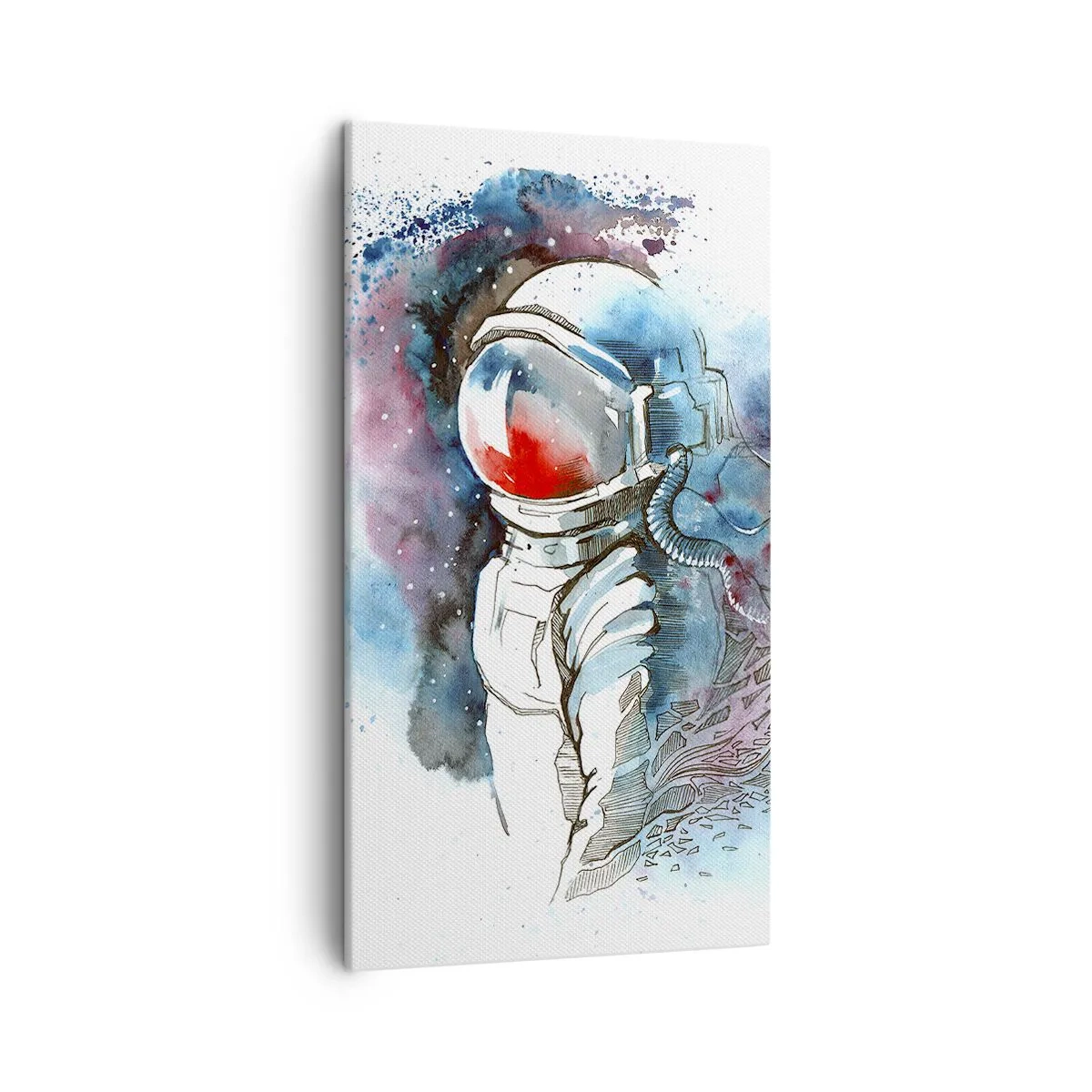 Lærredstryk - Billede på lærred - Alene med kosmos - 45x80 cm