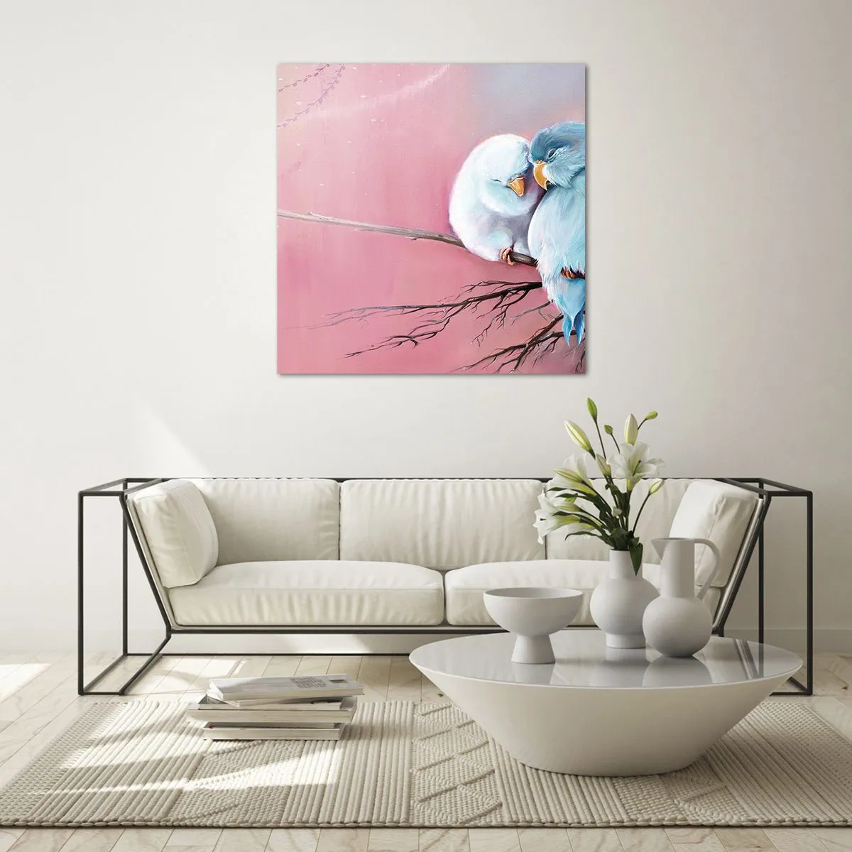 Billede på glas - Hvad er der at tilføje?.... - 50x50 cm