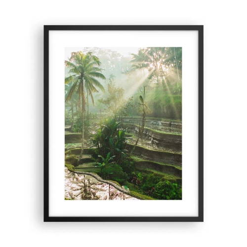 Plakat i sort ramme - Voksende op i solen - 40x50 cm