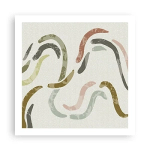 Plakat - Abstraktionens glade dans - 60x60 cm