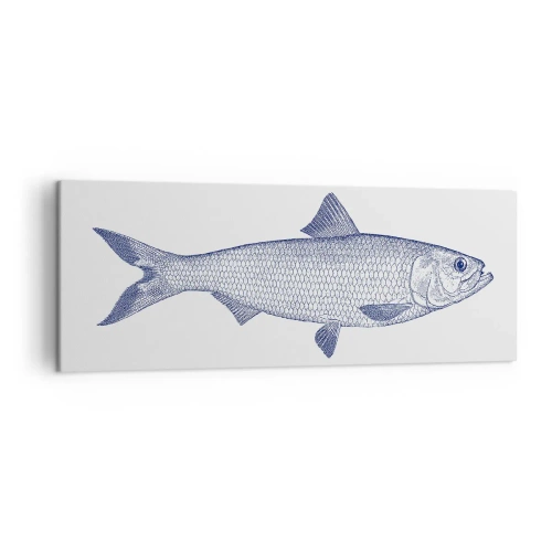 Lærredstryk - Billede på lærred - Hilsner fra de nordlige have - 140x50 cm