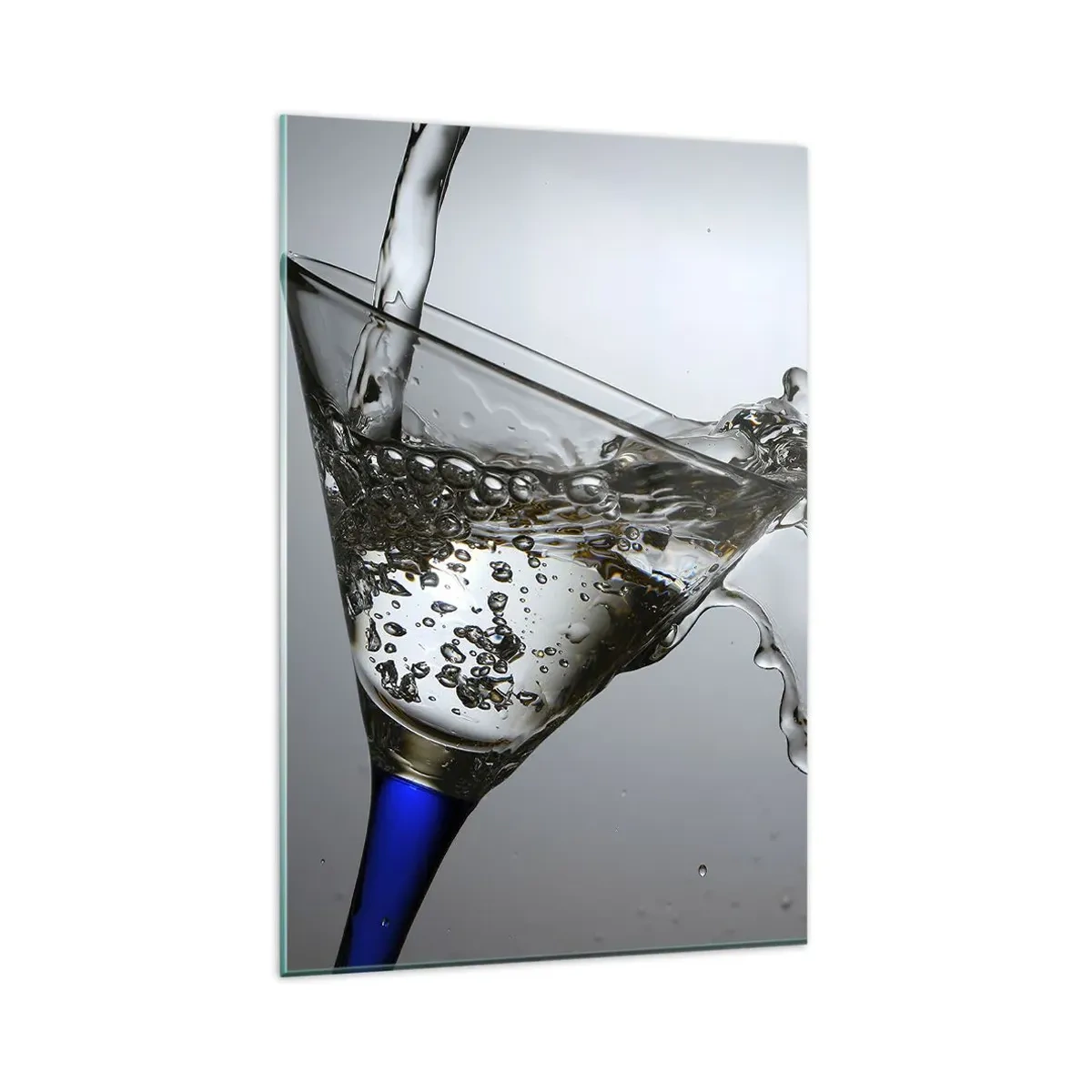 Billede på glas - Krystalvand i krystalglas - 80x120 cm