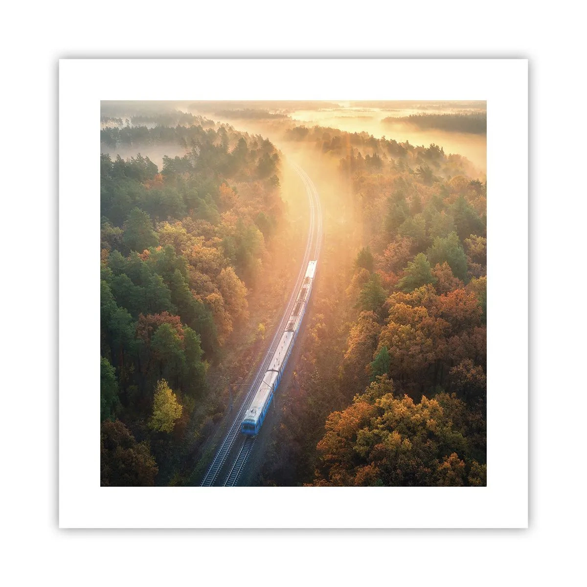 Plakat - Efterårsrejse - 40x40 cm