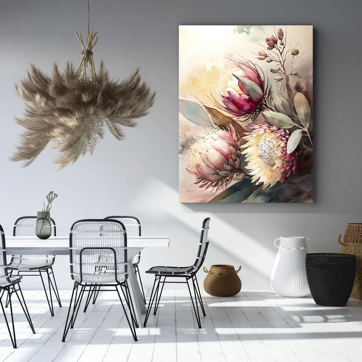Lærredstryk - Billede på lærred - I profil og en face - 50x70 cm