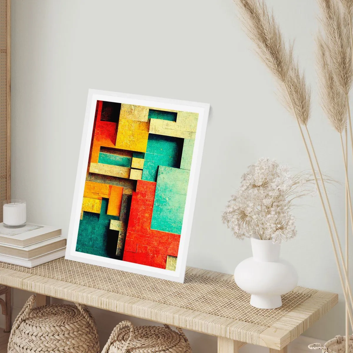 Plakat i hvid ramme - Festival for rette vinkler - 30x40 cm