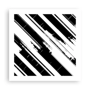 Plakat - Intens og dynamisk komposition - 50x50 cm