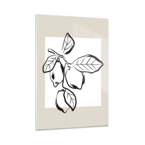 Billede på glas - Hvor citronen modner... - 50x70 cm