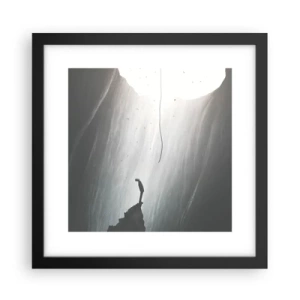 Plakat i sort ramme - Der er altid en vej ud - 30x30 cm