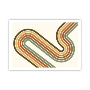 Plakat - Zigzag til destinationen - 100x70 cm