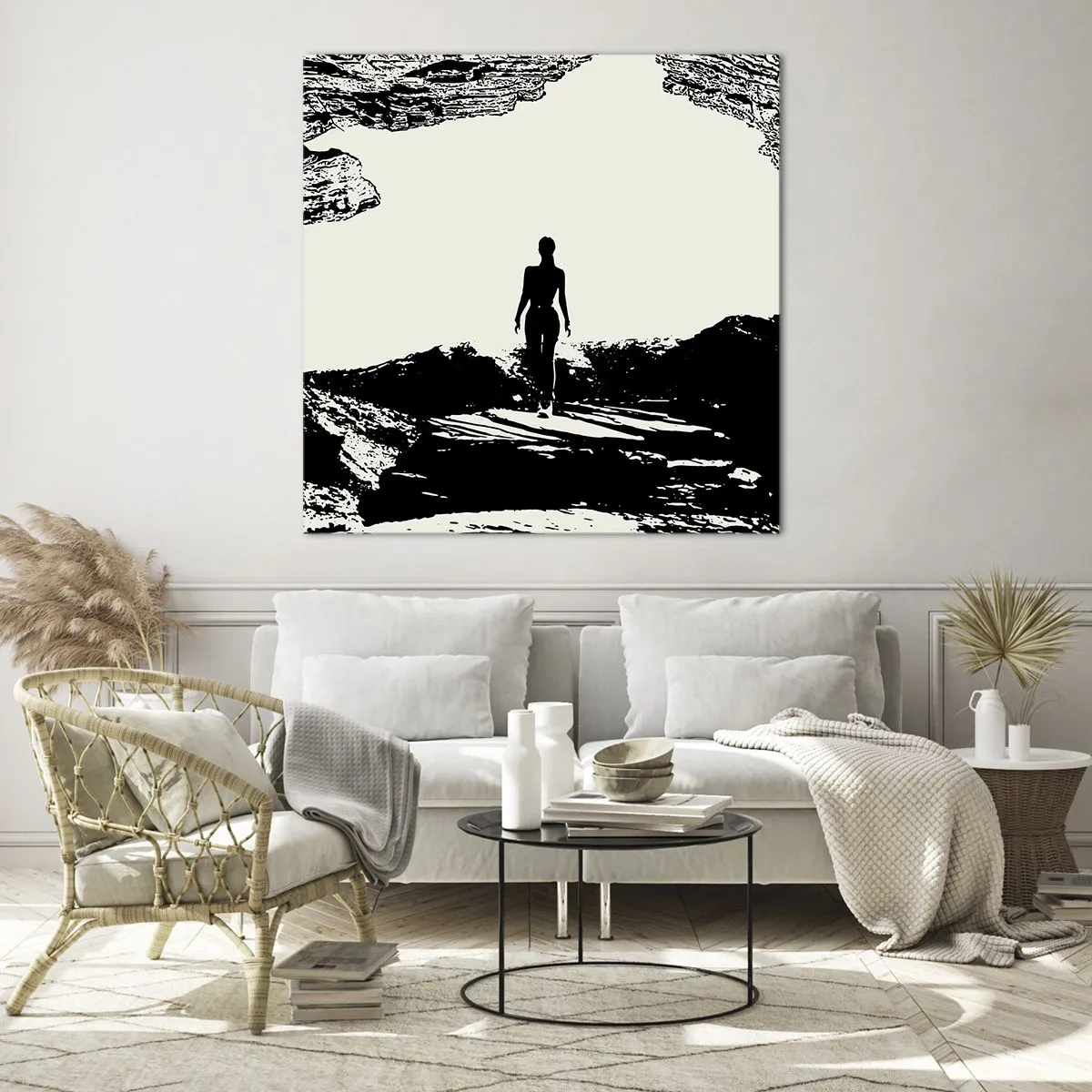 Billede på glas - Et nyt udseende - 30x30 cm