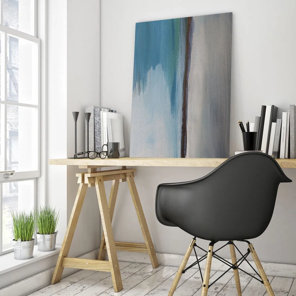 Billede på glas - Horisontalt landskab - 50x70 cm